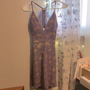 lavender homecoming dress
